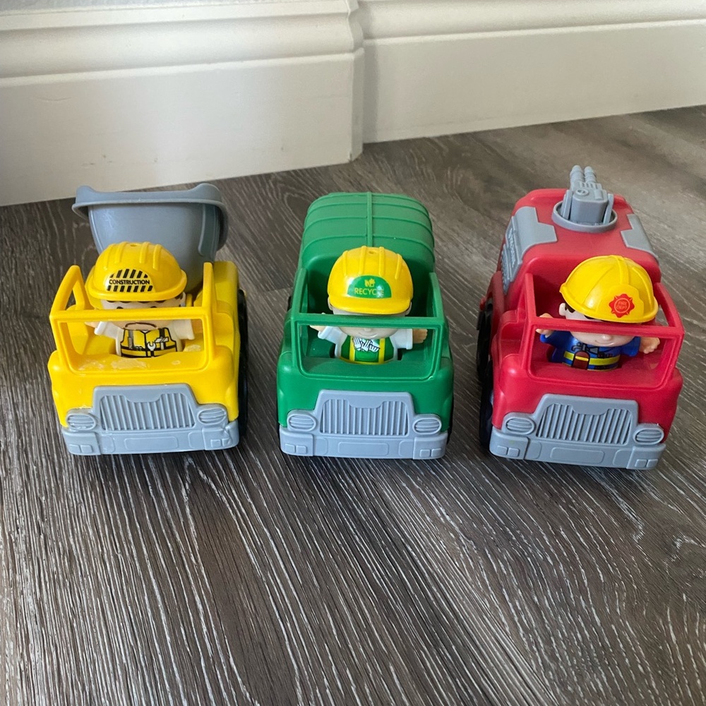 Set of 3 Construction Trucks